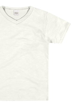 Camiseta MC em Malha Flamê Branco ELIAN - comprar online