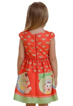 Vestido Infantil Estampado Turma da Monica Vermelho Mon Sucré - comprar online