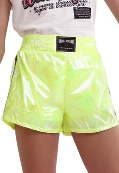 Shorts Boxer Infantil Verde Neon Vanilla Cream