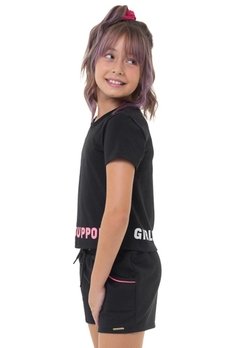 Conjunto Shorts Girls Preto Açucena - comprar online