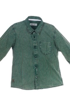 Camisa Manga Longa Xadrez Verde Mini Us - comprar online