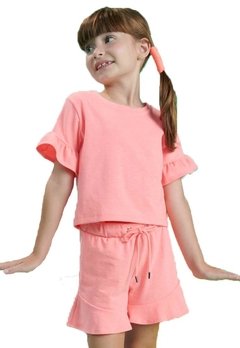 Conjunto de Shorts infantil Rosa Infanti - comprar online