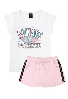 Conjunto Body Infantil Branco Always Forever Pulla Bulla - comprar online