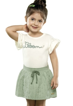 Conjunto Blusa Short Saia Cotton Leve Verde Colorittá - comprar online