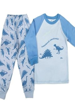 Pijama Infantil Azul Dinossauro Have Fun - comprar online