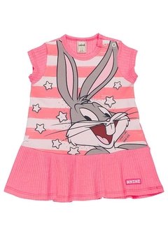 Vestido MC Looney Tunes Rosa Animê