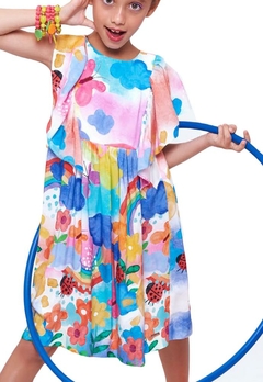 Vestido Infantil Estampado Colors Antonita - comprar online