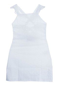 Vestido Tricoline Laise Branco Mini Us