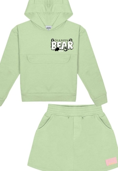Conjunto Blusa Short Saia Verde Infantil Catavento - comprar online