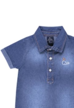 Macacão Infantil Curto Jeans Açucena - comprar online