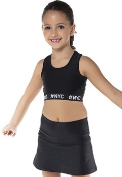 Top Infantil NYC Preto Vrasalon