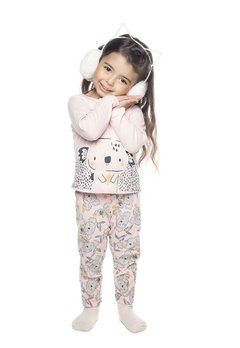 Pijama Infantil Coala Rosa Have Fun