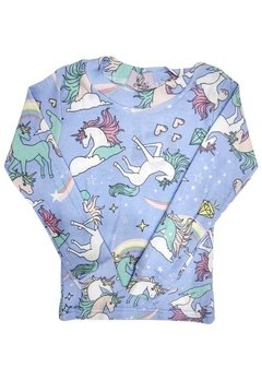 Pijama Infantil Unicórnio Lilás Vim Vi Venci - comprar online