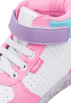 Sneakers Infantil Colorido Led Cano Alto Pampili - comprar online