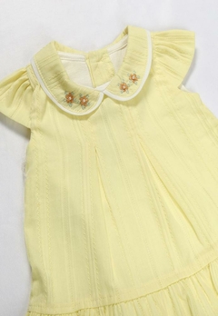 Macacão Curto Bebê Menina Amarela Anjos Baby - comprar online