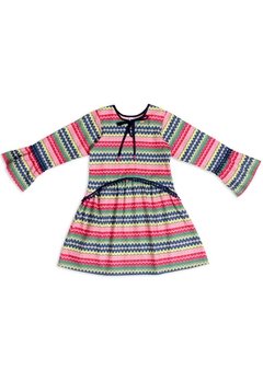 Vestido Infantil Geométrico Estampado Precoce