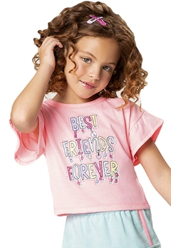 Blusa Infantil Estampado Rosa Abrange