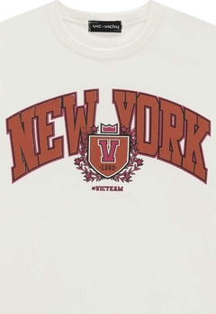 Blusa T-shirts New York Infantil Branca Vic Vicky - comprar online