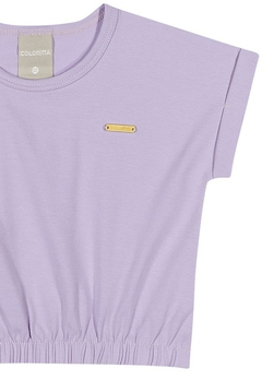 Blusa Roxa Viscose Infantil Coloritta - comprar online