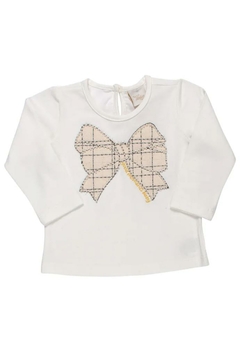 Conjunto Blusa Cotton Shorts em Tweed Xadrez Anjos Baby - comprar online