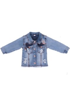 Jaqueta Jeans Destroyed Pull-ga