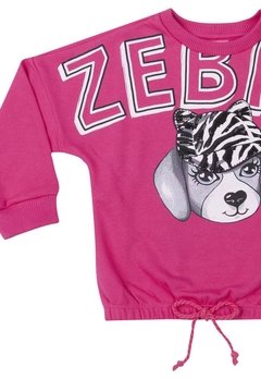 Blusa Longo Zebra Rosa Momi - comprar online