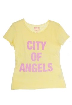 Blusa M/C City Of Angels Amarelo Mini Us