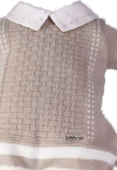 Macacão Longo Caqui Tricote Suede Infantil Beth Bebê - comprar online