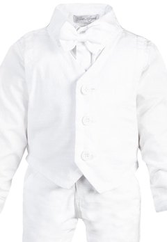 Conjunto Batizado Oxford Gravata Branco Two Angels - comprar online