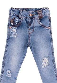 Calça Bebê Jeans Destroyed Pull-ga - comprar online