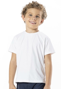Camiseta Manga Curta Infantil Branca Vrasalon