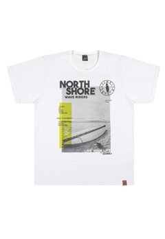 Camiseta Infantil North Shore Branco Elian