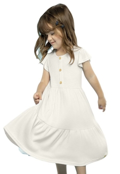 Vestido Infantil Branco Colorittá