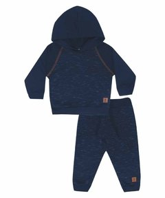 Conjunto Moletom Calça Infantil Azul Marinho Onda Marinho - comprar online