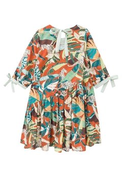 Vestido Curto Tropical Estampado Infanti - comprar online