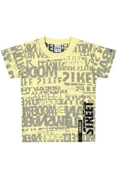 Camiseta Infantil Street Amarelo Elian