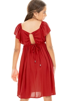 Vestido Infantil Vermelho Ok&Pakita - comprar online