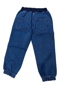 Calça Azul Jeans Poliéster Menino Infantil Brandili - comprar online