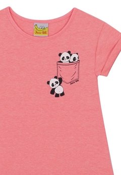 Vestido Infantil Panda Rosa Nini&Bambini - comprar online