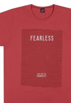Camiseta Infantil Fearless Vermelho Elian - comprar online
