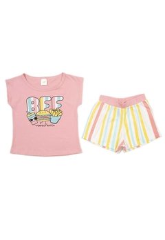 Pijama Infantil Estampado Rosa Have Fun