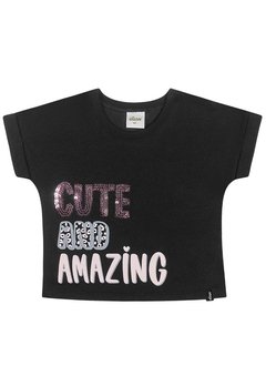 Blusa Infantil Cute Preto Elian - comprar online