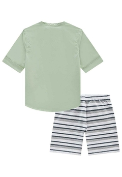 Conjunto Camisa Bermuda Infantil Sarja Lucboo - comprar online