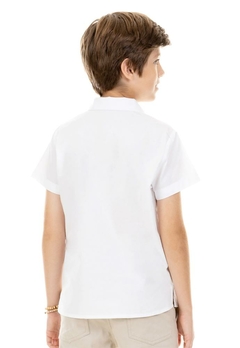Camisa Infantil Botões Branca Ok&Pakita - comprar online
