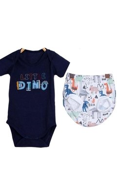 Conjunto Body Estampado Azul Keko & Beka