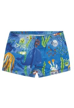 Sunga Infantil Estampado Mar Elian