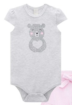 Conjunto Body Infantil Urso Cinza Infanti - comprar online