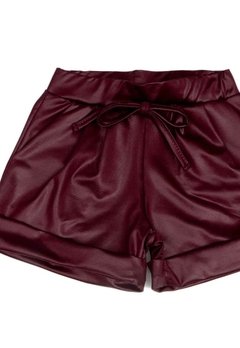 Shorts Infantil Cirrê Vinho Have Fun - comprar online