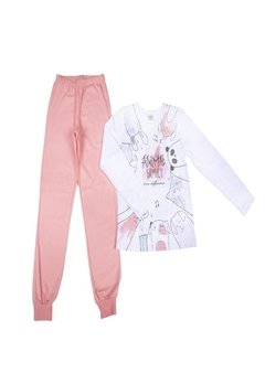 Pijama Infantil Branco Animal Family Have Fun - comprar online