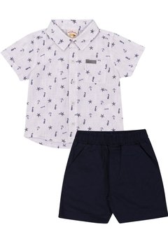 Conjunto Bermuda Infantil Preto Nini&Bambini - comprar online